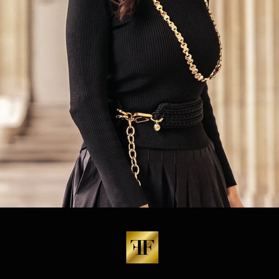 Cinto em Crochet Noir