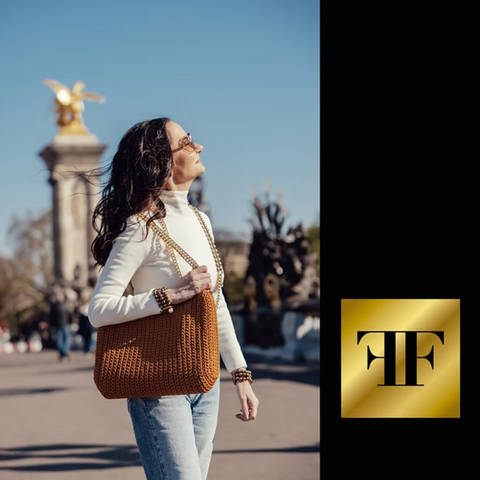 Bolsa Crochet Sac Caramelo
