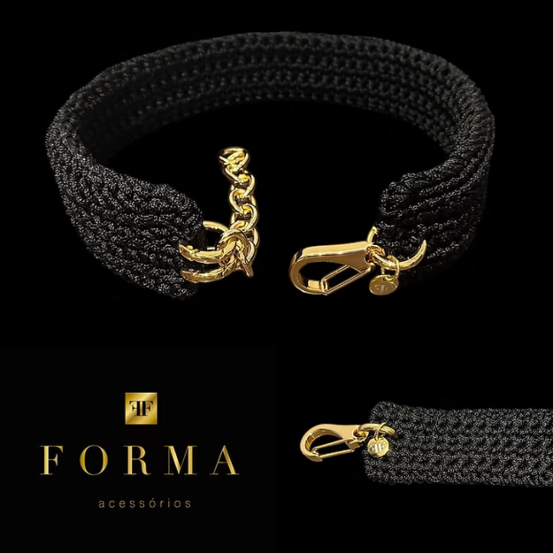 Cinto em Crochet Noir