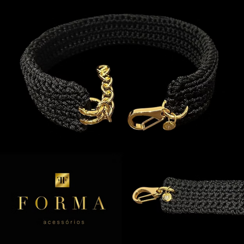 Cinto em Crochet Noir