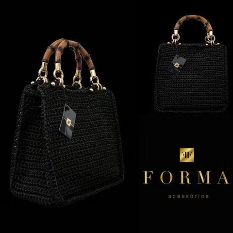 Bolsa Crochet Tote Bambu