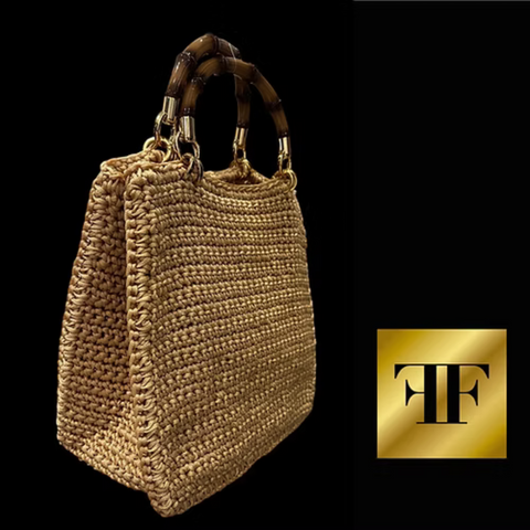 Bolsa Crochet Tote Bambu