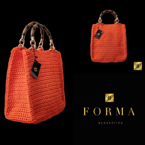 Bolsa Crochet Tote Bambu