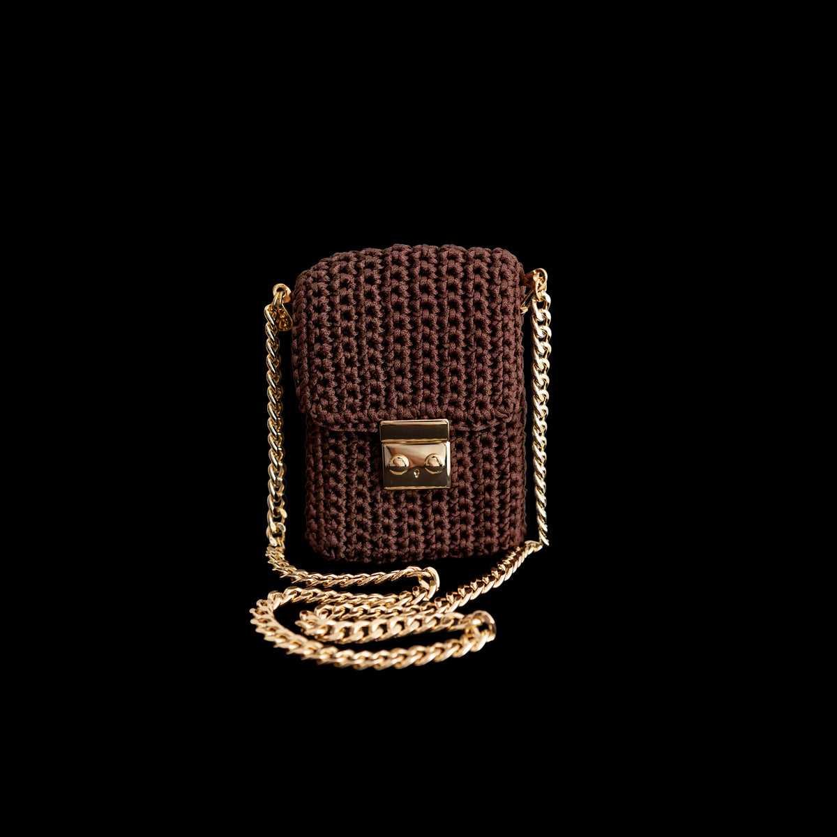 Bolsa Porta Celular Tiracolo Marrom