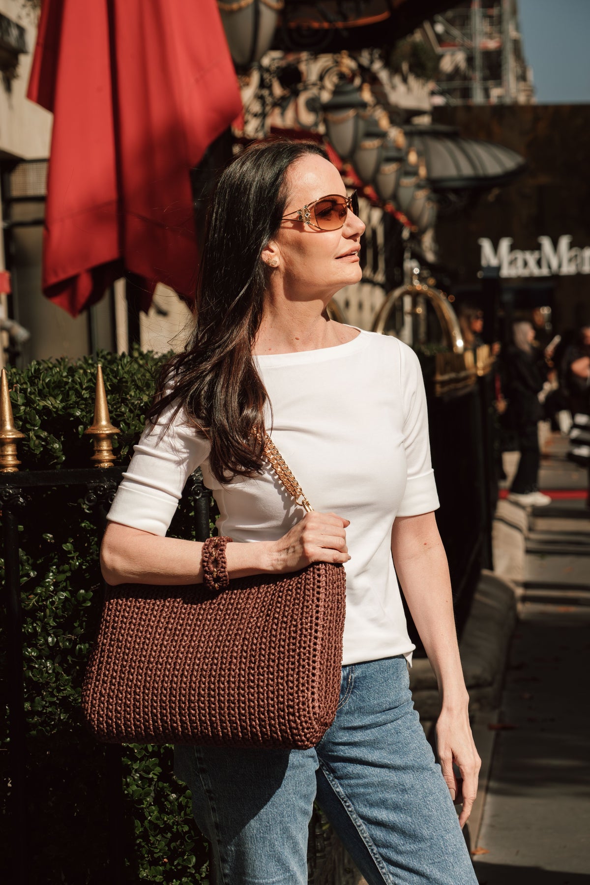 Bolsa Sac Crochet Chocolat