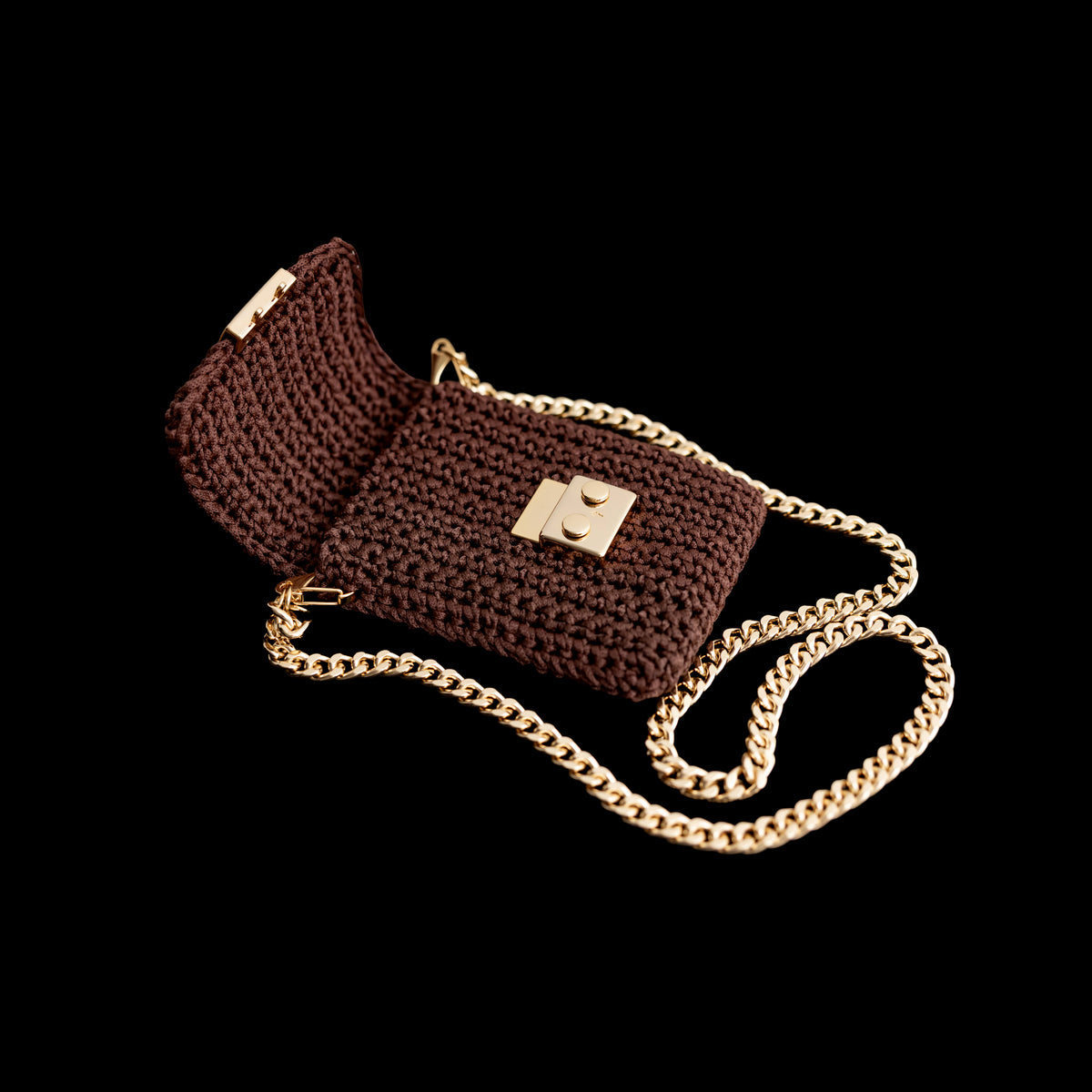 Bolsa Porta Celular Tiracolo Marrom