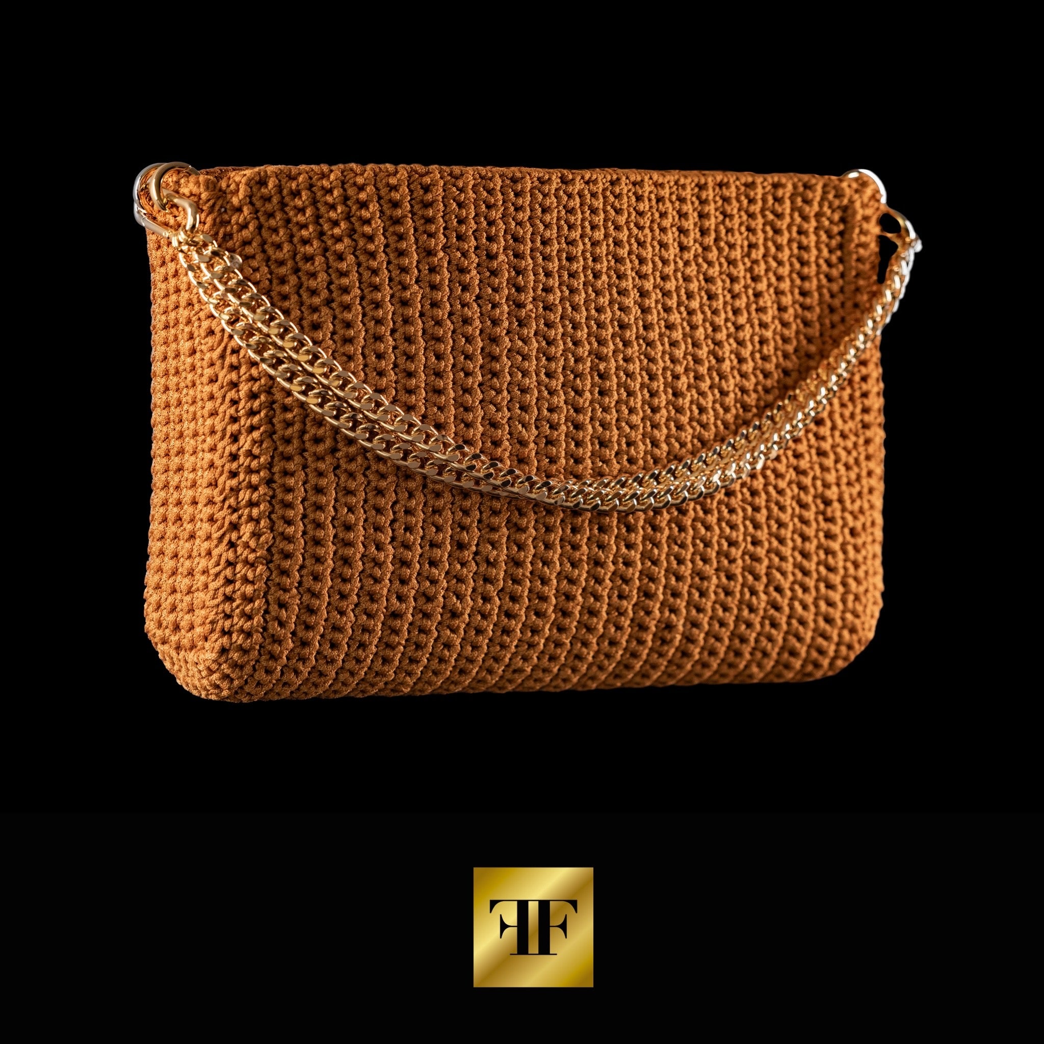 Bolsa Crochet Sac Caramelo