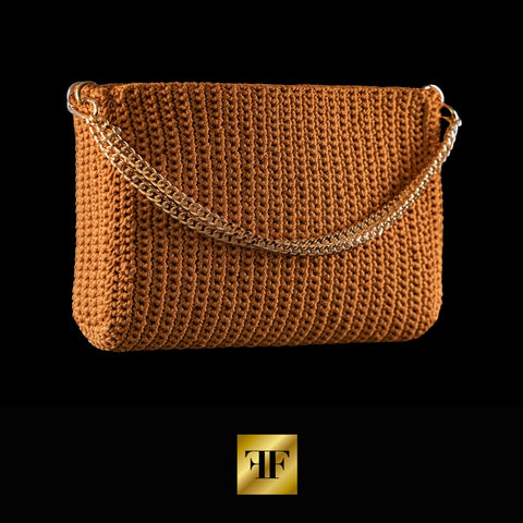 Bolsa Crochet Sac Caramelo