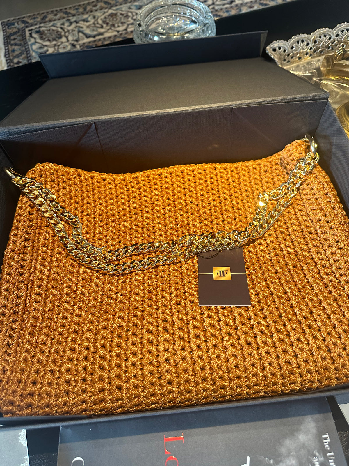 Bolsa Crochet Sac  Marrom